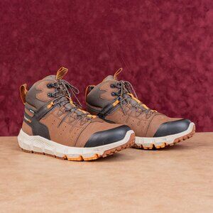 Timberland Pro Men Tempe 6" Waterproof Brown Leather Lace-up Work Boots sz 12